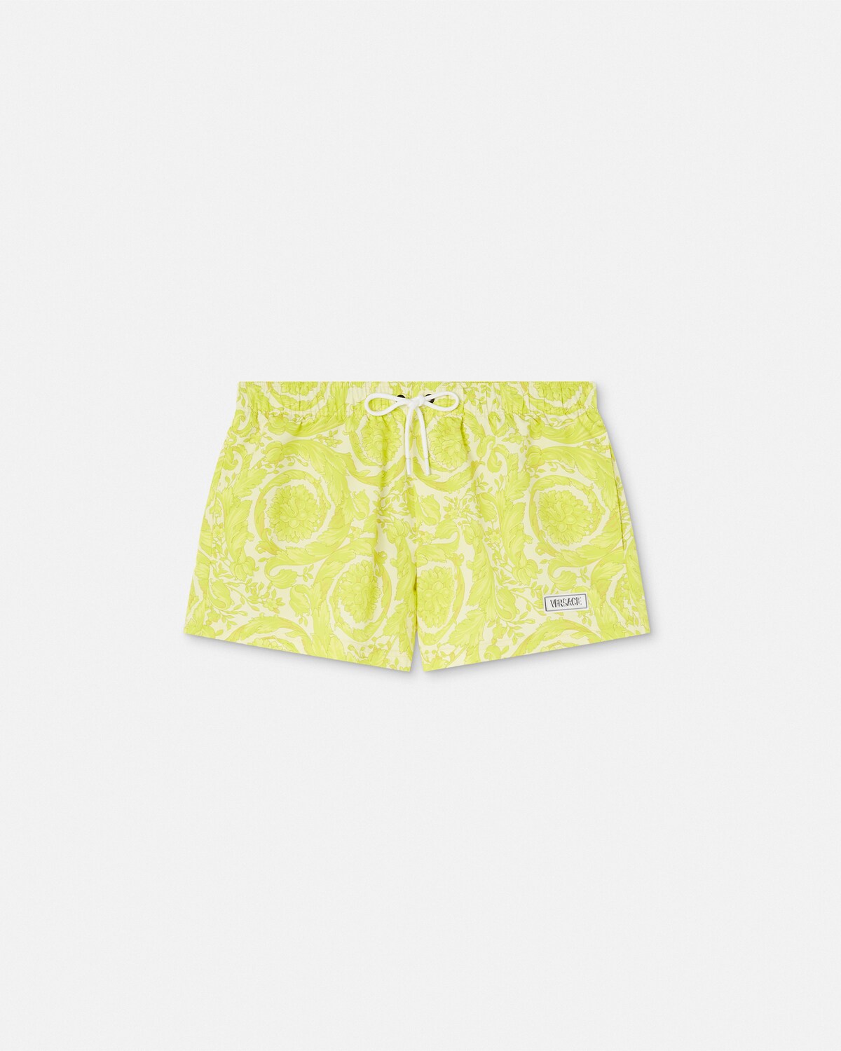 Barocco swim shorts yellow print versace us